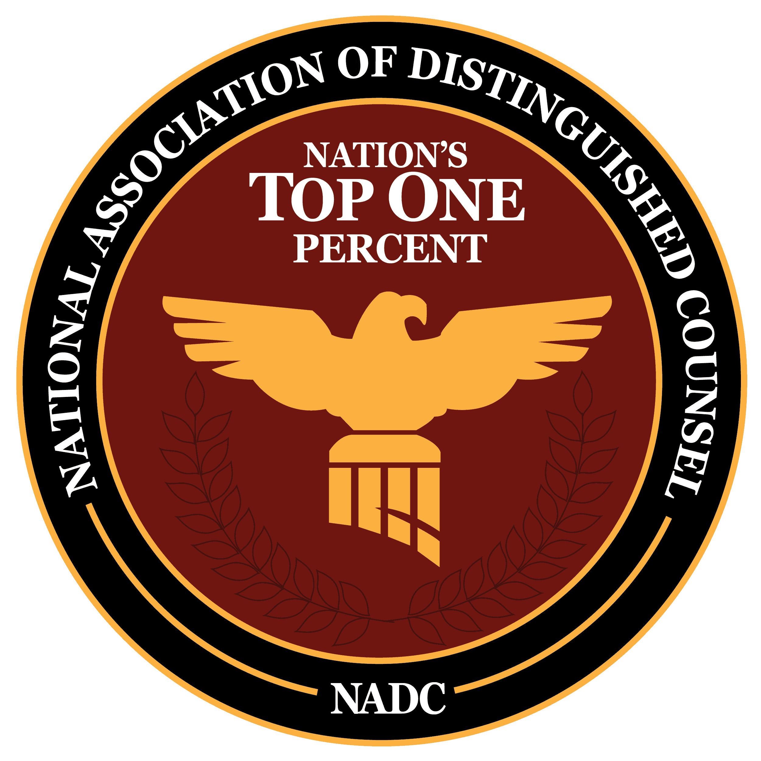 National Association of Distinguished Counsel - NADC Logo - Nation's Top One Percent