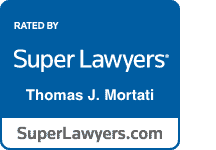 Super Lawyers attorney badge for Thomas J. Mortati