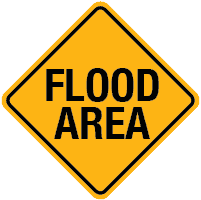 Flood Area Warning Sign - Brenna's Blog - Hello Spring - Martin, Harding & Mazzotti 1800law1010