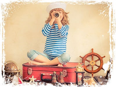 Little Girl Dressed Up as Sailor - Treasure Hunt Game - Brenna's Blog - Rainy Day Activities - Martin, Harding & Mazzotti 1800law1010