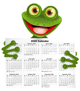 calendar-frog