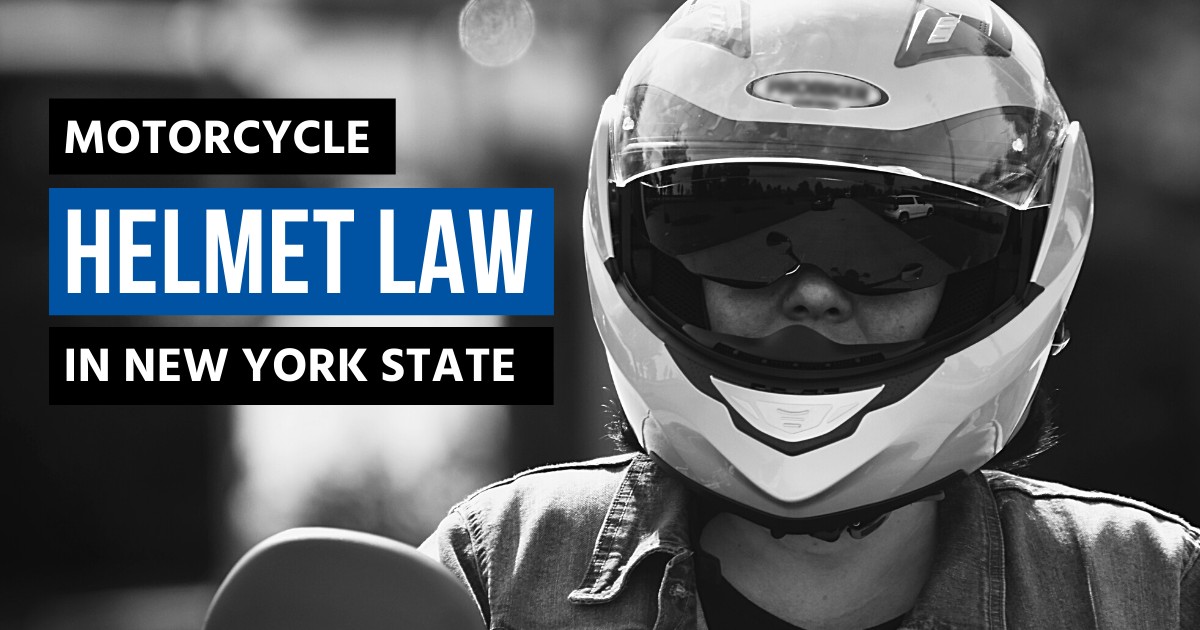Motorcycle Helmet law in New York State with motorcyclist