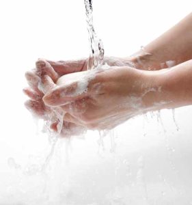 Washing handing during COVID pandemic