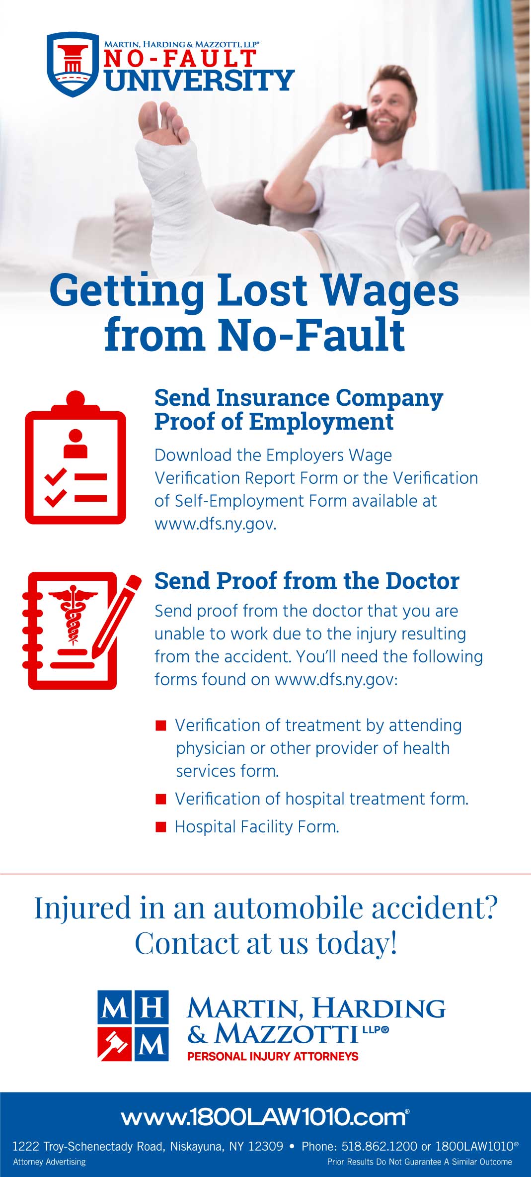 Infographic Getting Lost Wages from NoFault The Car Crash Pros