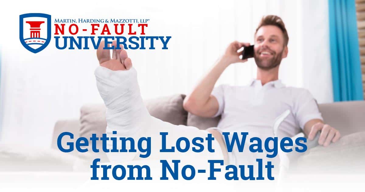 Getting Lost Wages from No-Fault