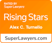 Turnello super lawyers rising star badge