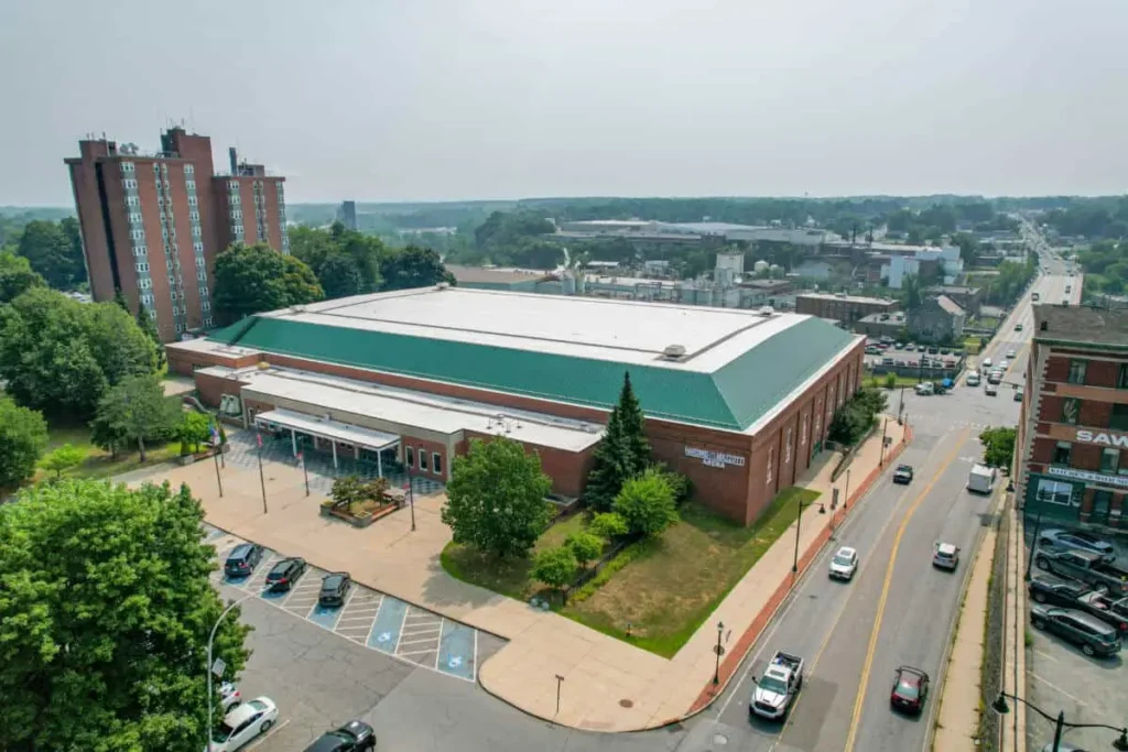 harding mazzotti arena drone view
