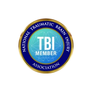 Badge for a member of the National TBI Association