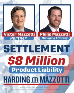 Victor Mazzotti & Philip Mazzotti - $8 Million Settlement Product Liability