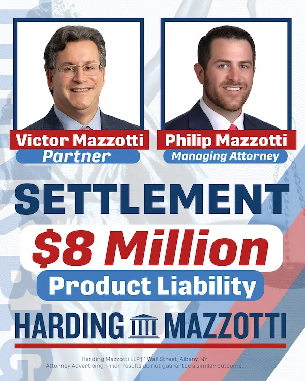 Victor Mazzotti & Philip Mazzotti - $8 Million Settlement Product Liability